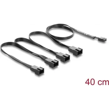 Sisemine toitekaabel DELOCK 84540 — 4-kontaktiline PWM jagaja 4×4-kontaktiliseks PWM-väljundiks, 0,4 m