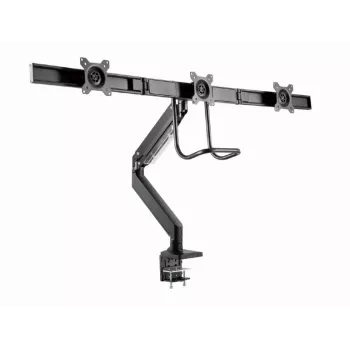 Lauamonitori kinnitus GEMBIRD MA-DA3-03, 3 haru, gaasvedru, VESA 75–100x100, toetab 3 ekraani kuni 27 tolli, max 18 kg, must