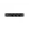 Lanberg PDU-03E-0200-BK toitejaotusseade (PDU) 3 vahelduvvoolu pistikupesa 1U must