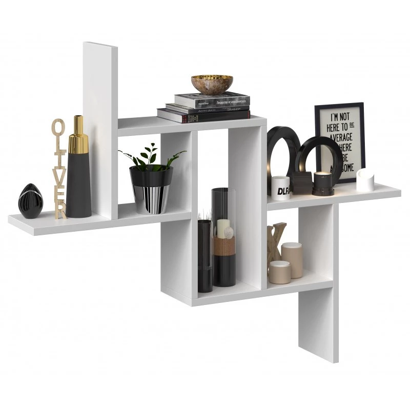FIESTA riiul 85x15x73,5 cm, valge