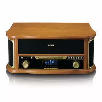 Lenco TCD-2571WD plaadimängija 10W puit 1 plaat DAB FM Bluetooth