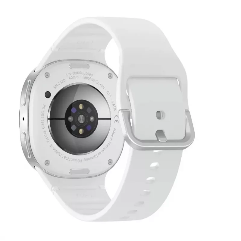 Samsung Galaxy Watch 8 3,3 cm (1,3 tolli) AMOLED 40 mm Digitaalne 438 x 438 pikslit Puuteekraan Hõbedane Wi-Fi GPS (satelliit)