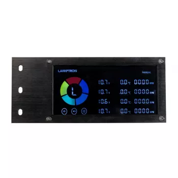 Lamptron SM436 PCI ventilaatori ja RGB LED kontroller, must