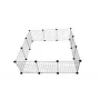 Koerakuut c&c Modular 145×75×37 cm — sise-/välistingimustesse lemmikloomapuur, moodulpaneelkonstruktsioon, must