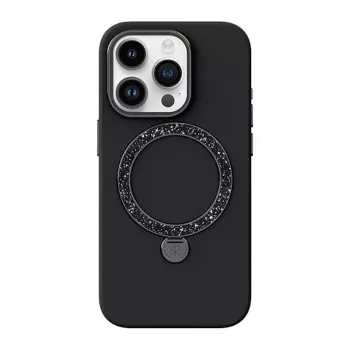 Joyroom PN-15L2 Dancing Circle ümbris iPhone 15 Pro jaoks, must kaitsehülss, õhuke sobivus