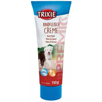 Koerte maius Trixie Premio Beef 110 g — hüpoallergeenne pasta tuubis, 14,3% valku, 26,4% rasva, gluteenivaba, laktoosivaba täiskasvanud koertele