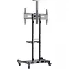 HAGOR HP Twin Stand HD - aluskäru - lameekraanile / AV-seadmetele - must - ekraani suurus: 140-213 cm (55-84) - kinnitusliides: kuni 800 x 500 mm (8210)