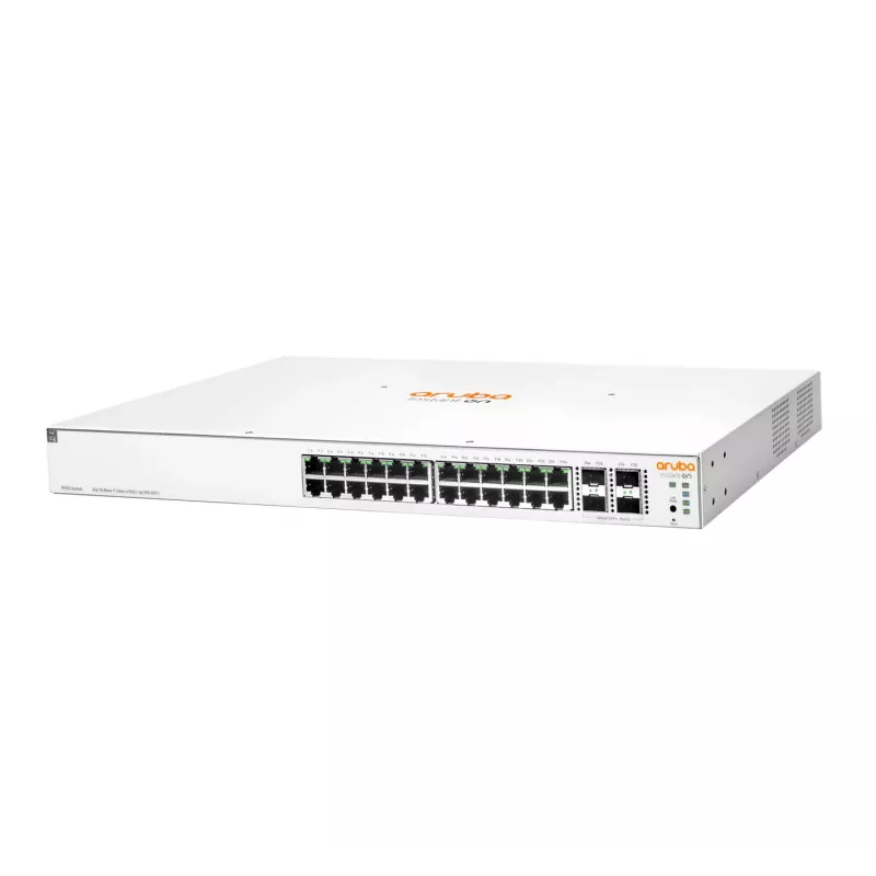 HPE Aruba Networking Instant On 1930 24G Class4 PoE 4SFP/SFP+ 370W Hallatav L2+ Gigabit Ethernet (10/100/1000) Power over Ethernet (PoE) 1U Valge