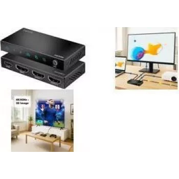 HDMI jaotur, 1x2-porti, 4K/60 Hz, HDCP, EDID, HDR, CEC, allaskaleerija (HD0066)