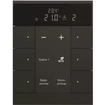 Busch-Jaeger HVAC-Slave-Device 6-way, BE, must, matt SBS/U6.0.11-885 (2CKA006330A0034)