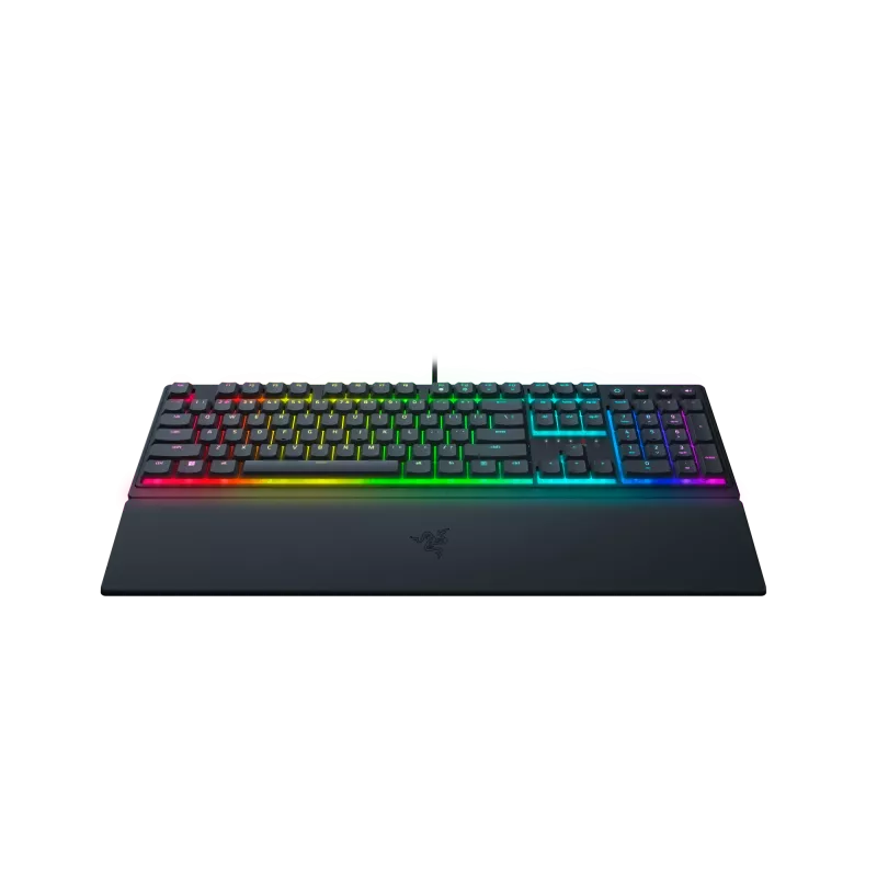 Wired gaming klaviatuur Razer Ornata V3 — membrane‑mechanical hybrid, RGB LED lighting, USB