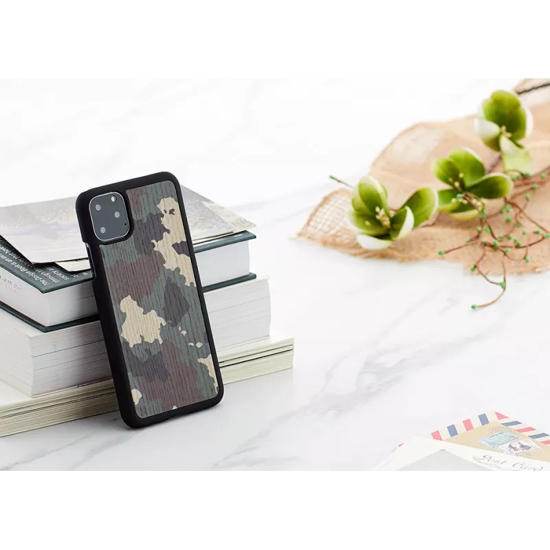 Nutitelefoni ümbris man and wood iPhone 11 Pro Max jaoks — kamuflaaž must
