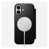 Folio-telefonikott Nomad Modern Leather Folio Apple'ile, mahutab kuni 16 cm (6,3 tolli) ekraane, must
