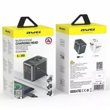 Travel GaN laadija 35W 4in1 US/AU/EU/UK C-39