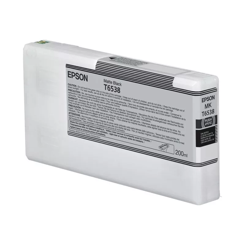 Tindikassett Epson C13T65380N mattmust 200 ml originaal üksikpakend