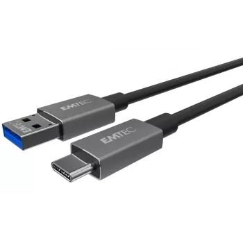USB-kaabel Emtec ECCHAT700TCU3 1,2 m USB 3.2 Gen 2 Must