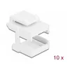 Keystone-kate DeLOCK 86807 valge kiudoptiliste adapterite jaoks 10 tk