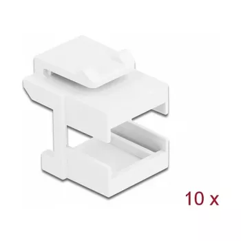 Keystone-kate DeLOCK 86807 valge kiudoptiliste adapterite jaoks 10 tk