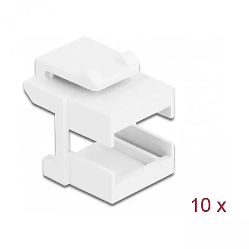 Keystone-kate DeLOCK 86807 valge kiudoptiliste adapterite jaoks 10 tk