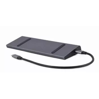 Laptop dock Gembird A-CM-COMBO9-02 USB 3.2 Gen 1 USB-C, HDMI, VGA, 3×USB-A, Gigabit Ethernet, 87W PD, hall