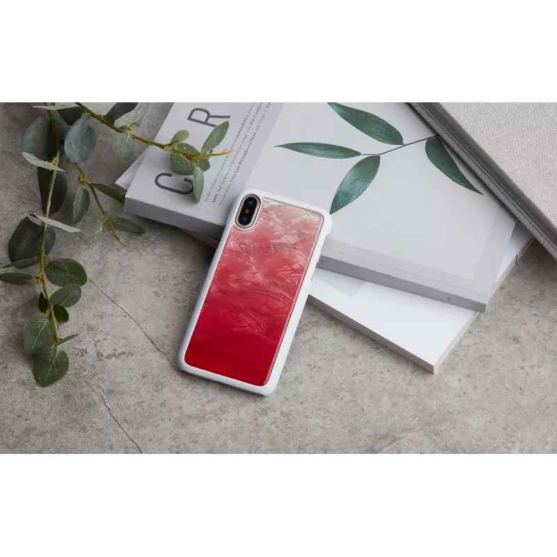 iKinsi telefoniümbris iPhone XS/iPhone X jaoks — Pink Lake Valge kaitsekate