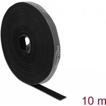 Kinnitusteip DeLOCK Velcro teip rullis pikkus 10 m x laius 15 mm hall