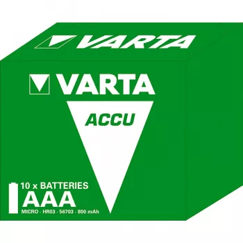 Varta Longlife - aku 2 x AAA-tüüp - NiMH - (laetav) - 800 mAh - 10-pakend
