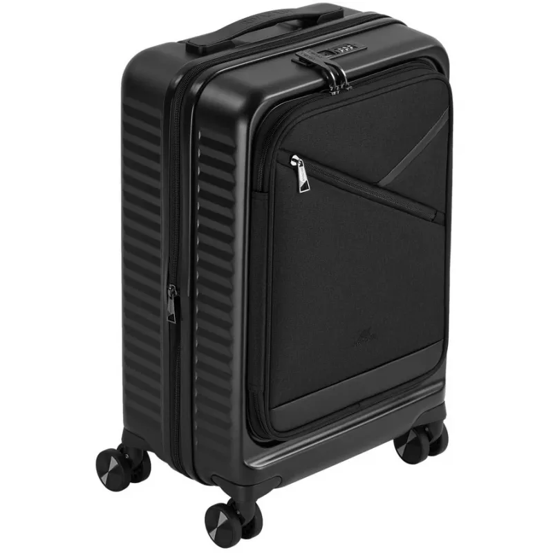 Salongikohver Rivacase 8180 Clark ECO – käsipagas, kõva kestaga, must