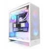 PC Case NZXT H7 Flow RGB Midi Tower Valge — karastatud klaas, EATX, ees 3×120mm, USB-C