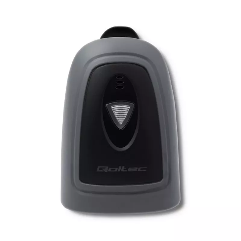Käeshoitav vöötkoodilugeja QOLTEC 50863 — 1D/2D skanner, USB-juhtmega, LED-andur, must, 5V, 1,8 m kaabel