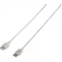Renkforce USB 2.0 ühenduskaabel [1x USB 2.0 pistik A - 1x USB 2.0 pesa A] 3.00 m läbipaistev (RF-4538152)