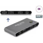 KVM-lüliti DeLOCK 11485 USB HDMI 8K 144Hz antratsiit