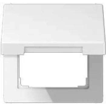 Jung Hinged Cover with cover plate 50x50mm LS 990 BFKL WW (LS990BFKLWW)