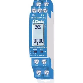 Eltako Electronics ESR12DDX-UC digitaalne multifunktsionaalne V-impulssrelee (21200302)