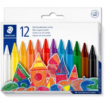 Crayon Staedtler 229 12 C12 jumbo vahakriidid, 12 tk komplekt, erinevad värvid