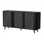 Kummut Cama Meble VOLARE 151 x 39 x 75 cm, must / San Sebastian