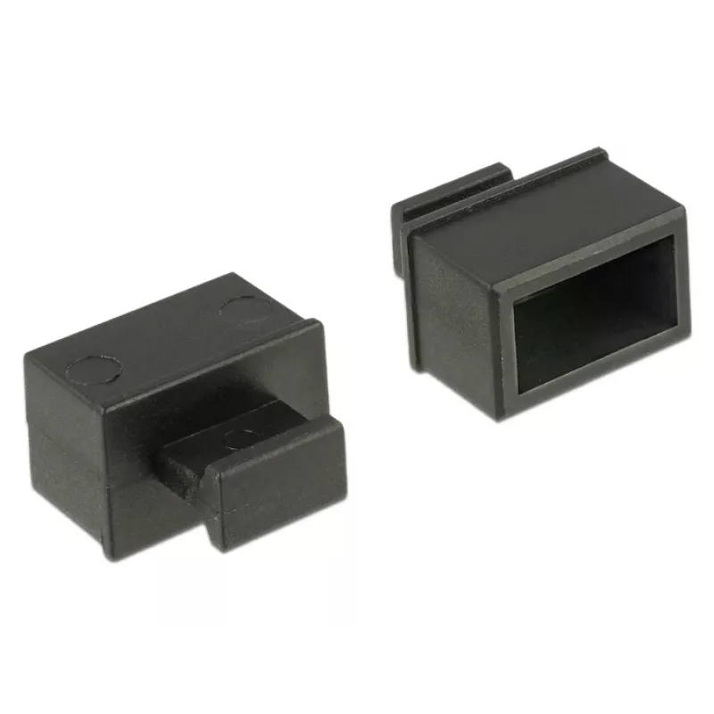 Pistikupesa turvakate DeLOCK 64021 must 10 tk
