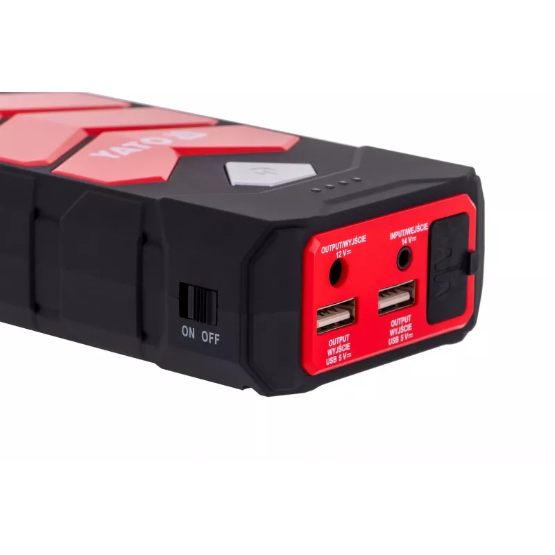 Auto käivitusabiseade YATO YT-83081 auto akupank 9000 mAh 9000 mAh Must, Oranž