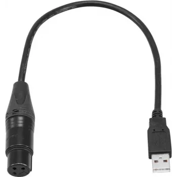 Helikaabel Eurolite 51860118 0,4 m XLR emane USB isane Must