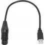 Helikaabel Eurolite 51860118 0,4 m XLR emane USB isane Must