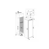 Whirlpool külmik | WHSD18A013D1 | Energiatõhususe klass E | Sisseehitatav | Sahver | Kõrgus 177 cm | Külmiku netomaht 306 L | Ekraan | 30 dB | Roostevaba teras