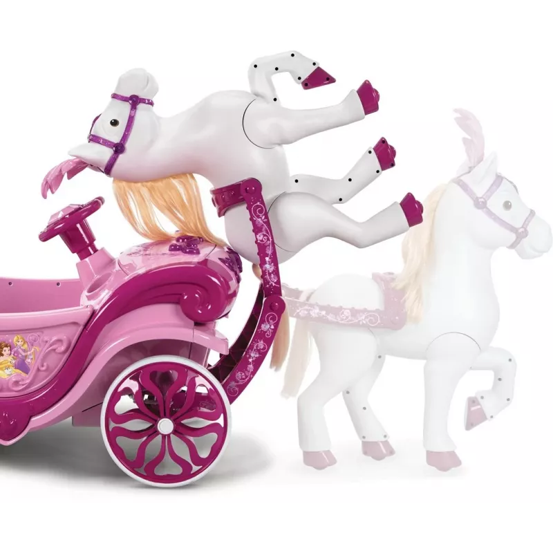 Huffy Electric Disney Princess vankri ja hobusega 6 V roosa