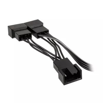 Ventilaatori PWM jaoturkaabel Kolink 1-3, 4-kontaktiline PWM, 0,35 m