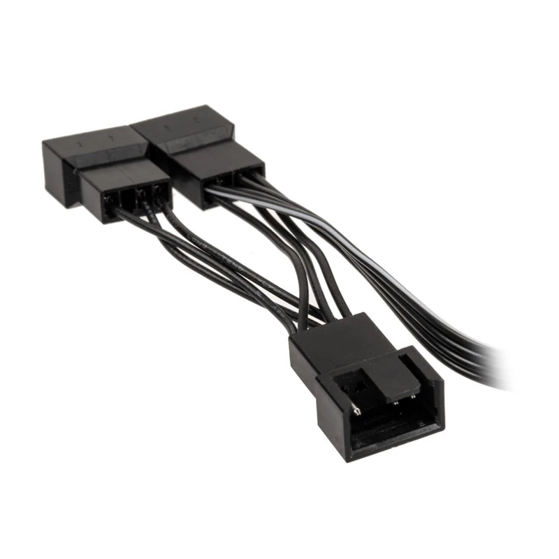 Ventilaatori PWM jaoturkaabel Kolink 1-3, 4-kontaktiline PWM, 0,35 m
