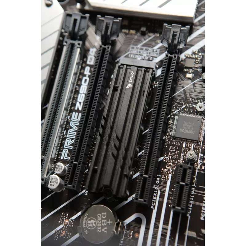 Õhkjahutus SAVIO M.2 NVMe 2280 AK-60 must jahutusradiaator 22x80 mm SSD-le