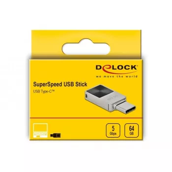 USB-mälupulk DeLOCK 64 GB USB-C 3.2 Gen 1 Mini metallkorpus