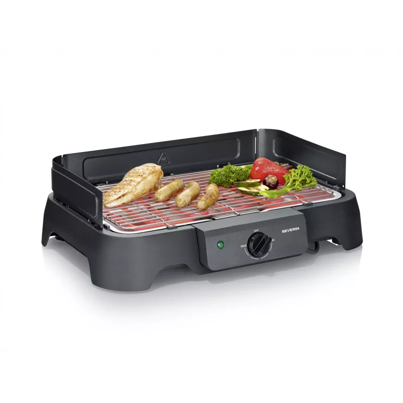 SEVERIN lauagrill PG 8593, 2000 W, ristkülikukujuline rest, must