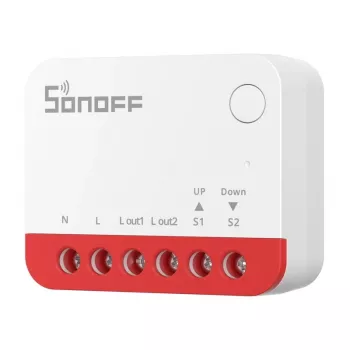 Nutikas lüliti Sonoff MINI-ZBRBS ZigBee-ga ühilduv minisuurus seina sisse paigaldamiseks, madala profiiliga relee
