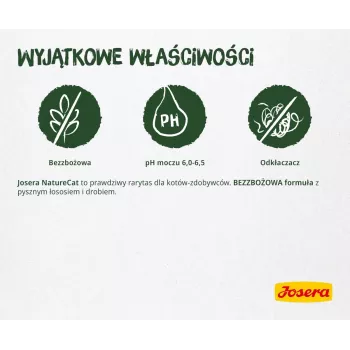 Kuiv kassitoit JOSERA NatureCat Adult Poultry & Salmon 2 kg, teraviljavaba, 33% valku, 20% rasva