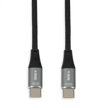 iBOX IKUTC USB-C kaabel 60W 2m Must